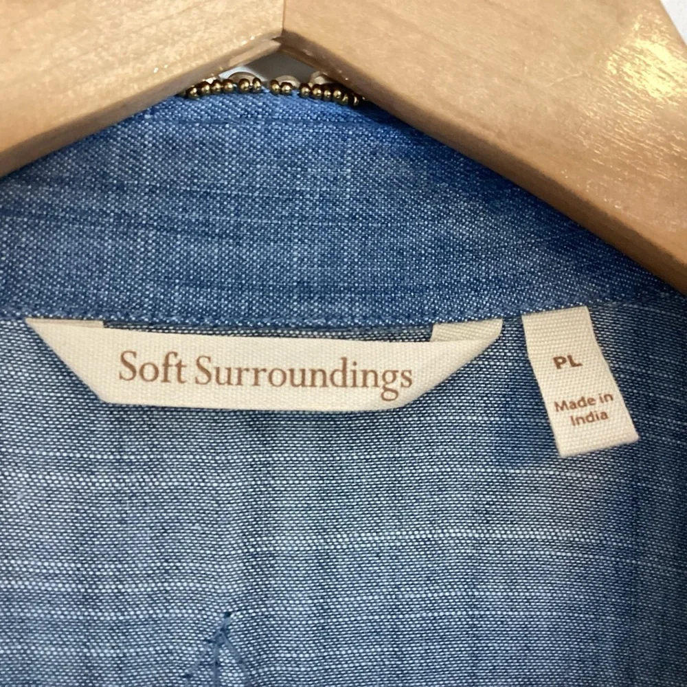 Soft Surroundings Morena Duster Jacket Petite Large Beaded - Picture 14 of 16